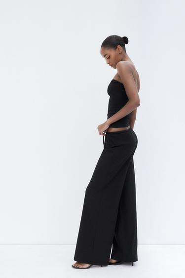 HAUT BUSTIER À TEXTURE - Noir de Zara - Image 2