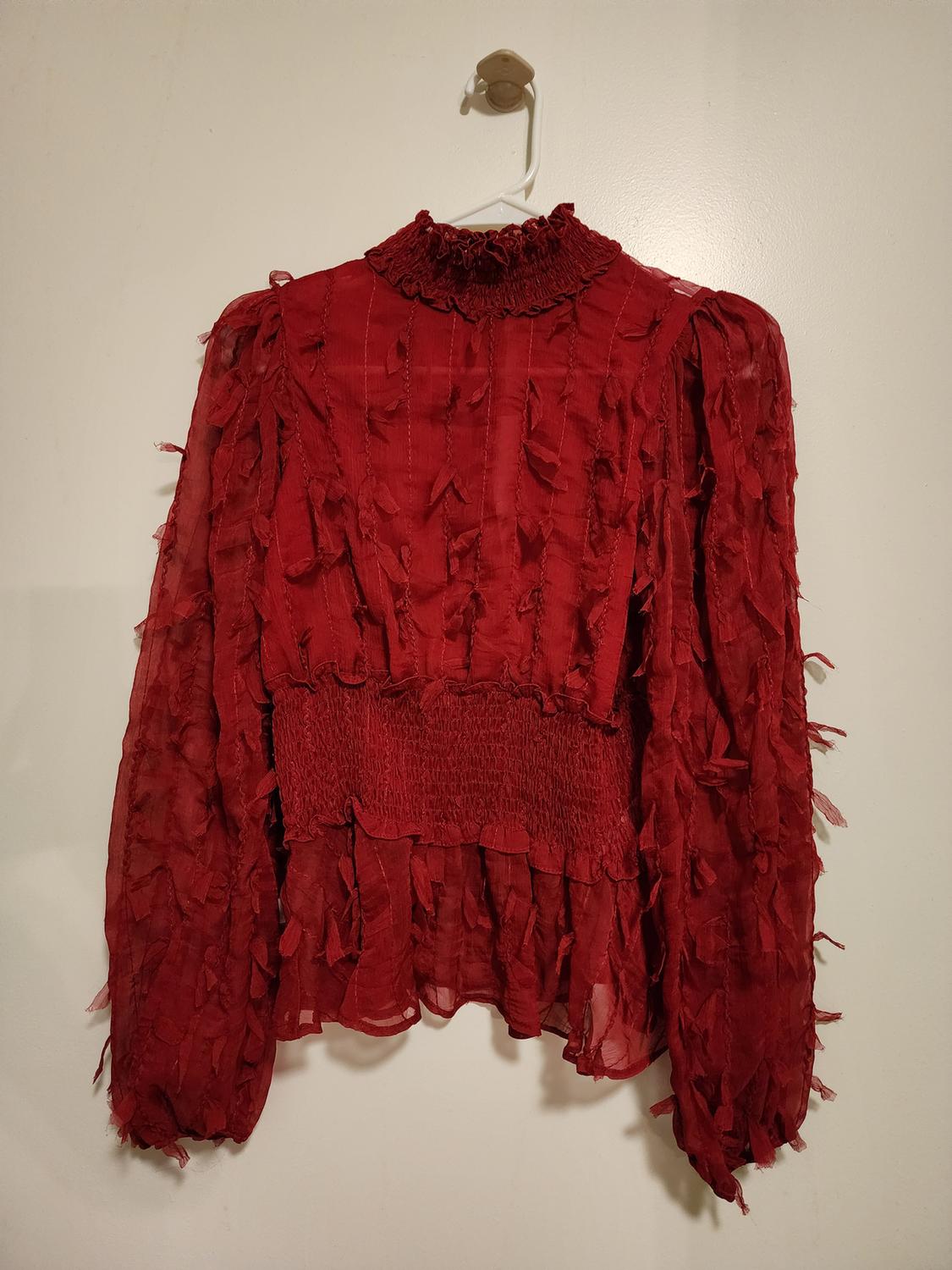 FRINGED BLOUSE