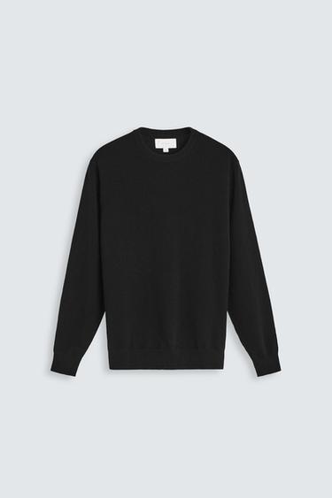 Zara 100% CASHMERE SWEATER - Black