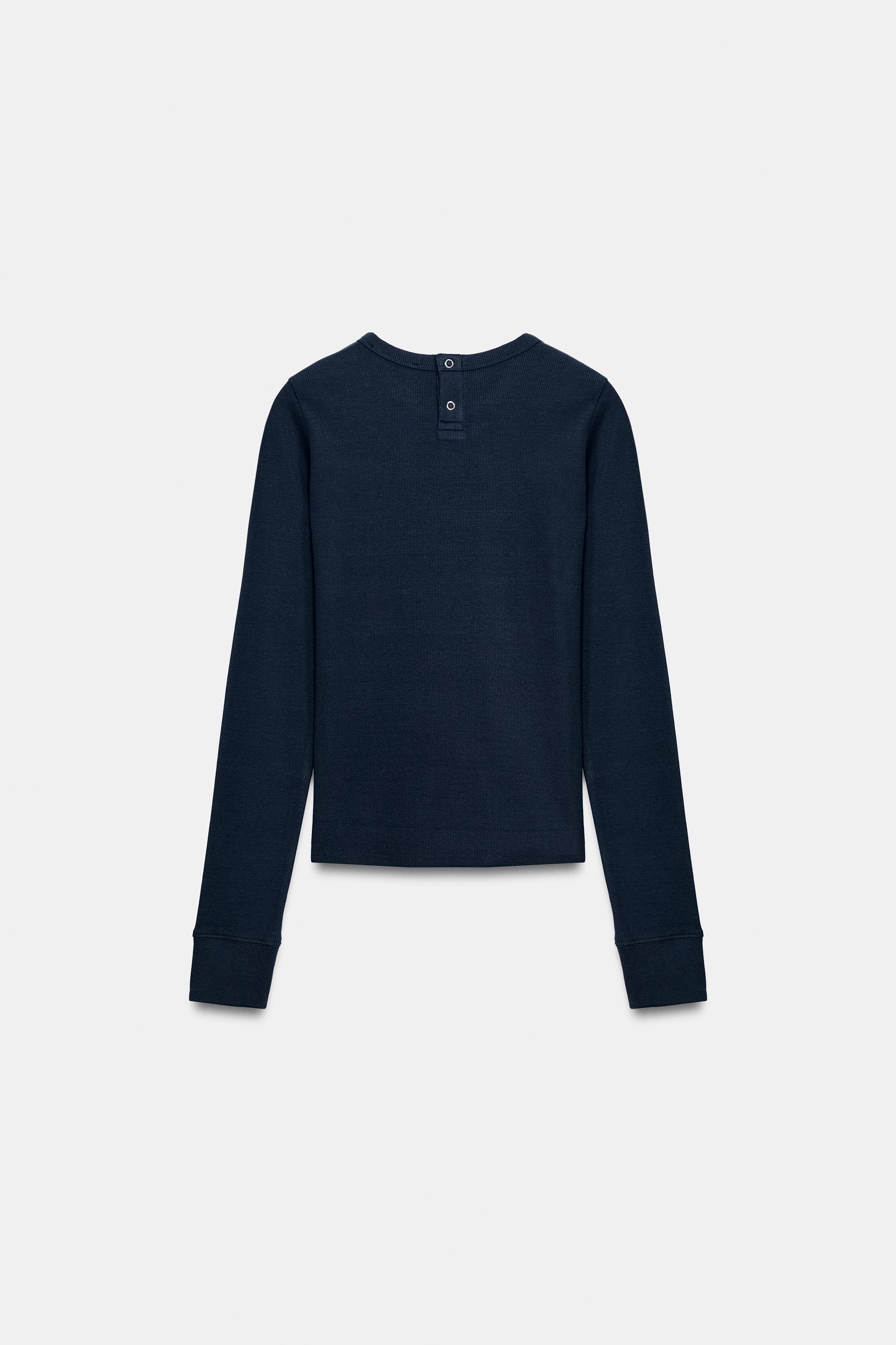 Zara ÇITÇITLI FİTİLLİ T-SHIRT görsel 8