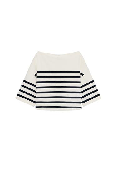 STRIPED T-SHIRT - striped by Zara