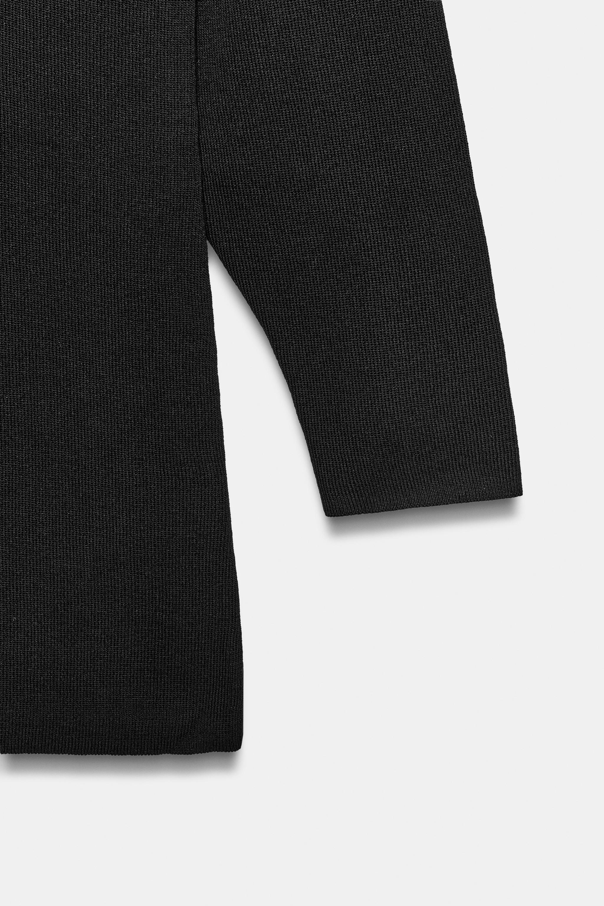 Zara SEAMED SHORT KNIT DRESS — фото 8