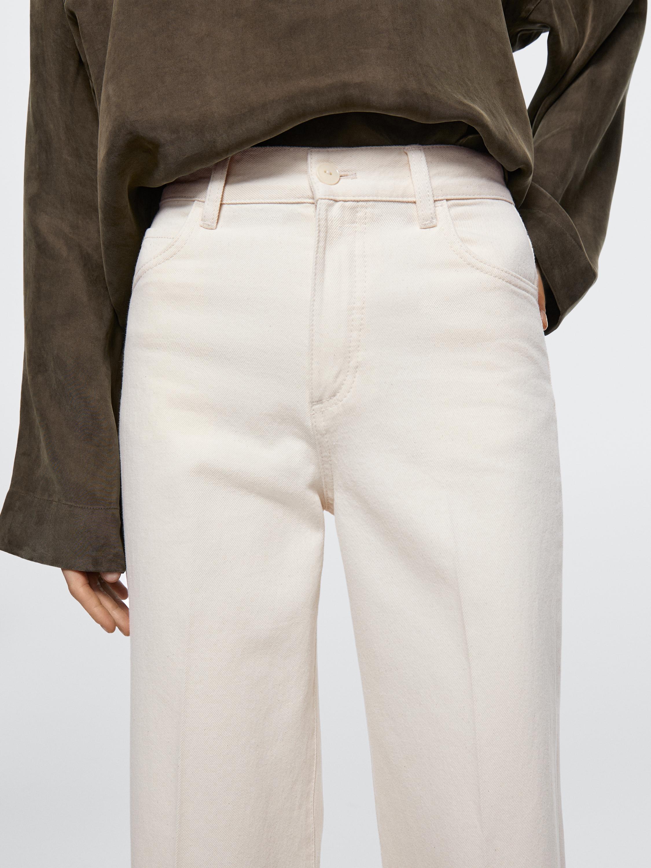 High-waist palazzo jeans