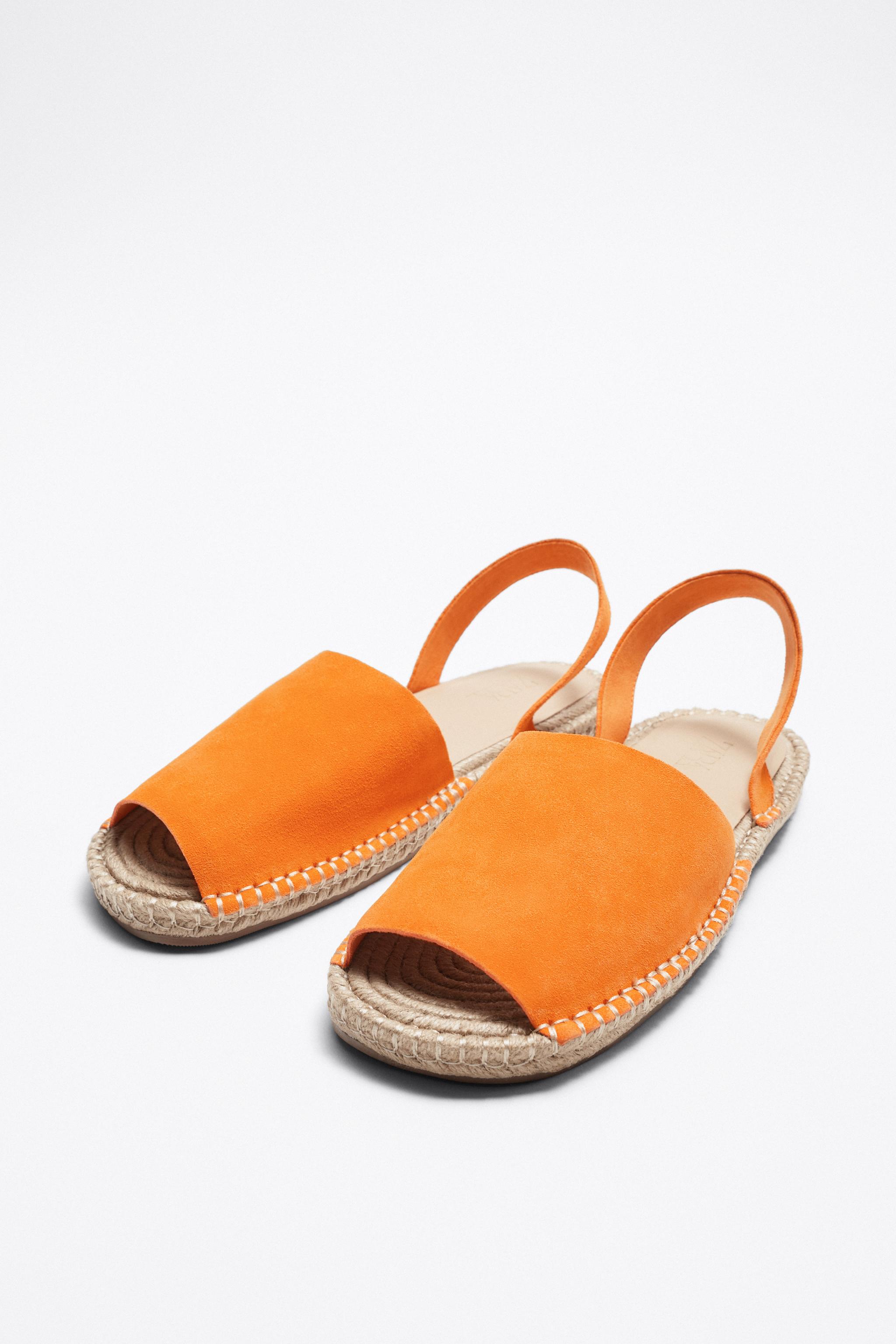 Zara best sale orange sandals