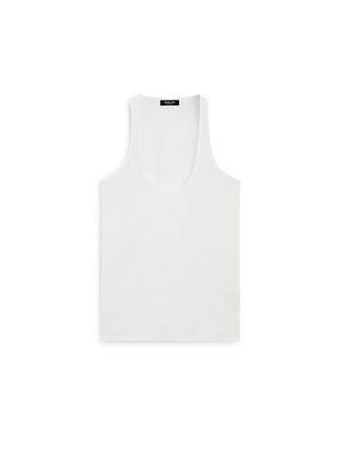 Top à bretelles 100% lin - Blanc cassé de Zara