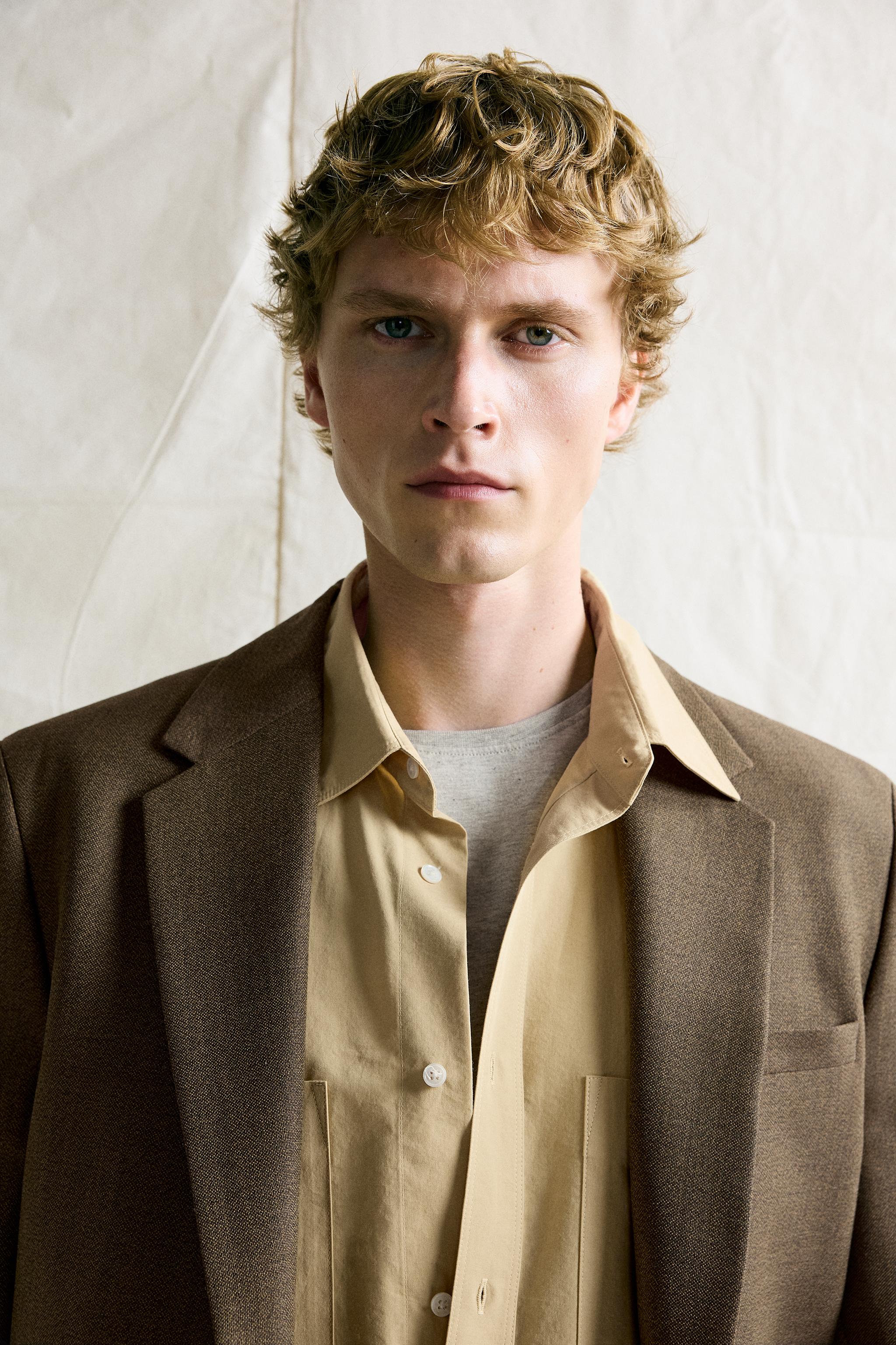 100% WOOL REGULAR-FIT SUIT BLAZER