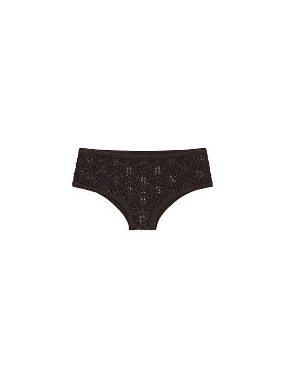Cotton blend culottes with openwork detail from Zara - $90
