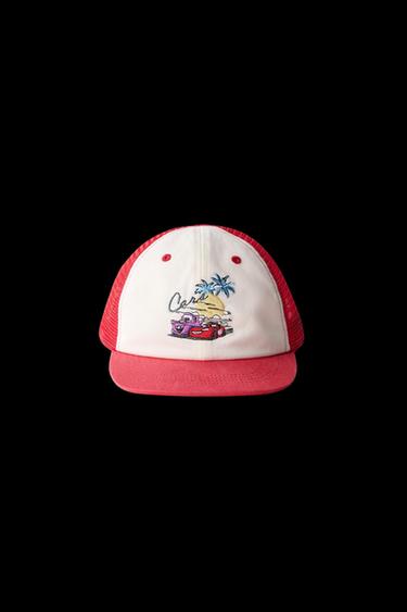 BASEBALLCAP MIT NETZSTOFF, STICKEREI CARS RAYO MCQUEEN © DISNEY - Rot von Zara