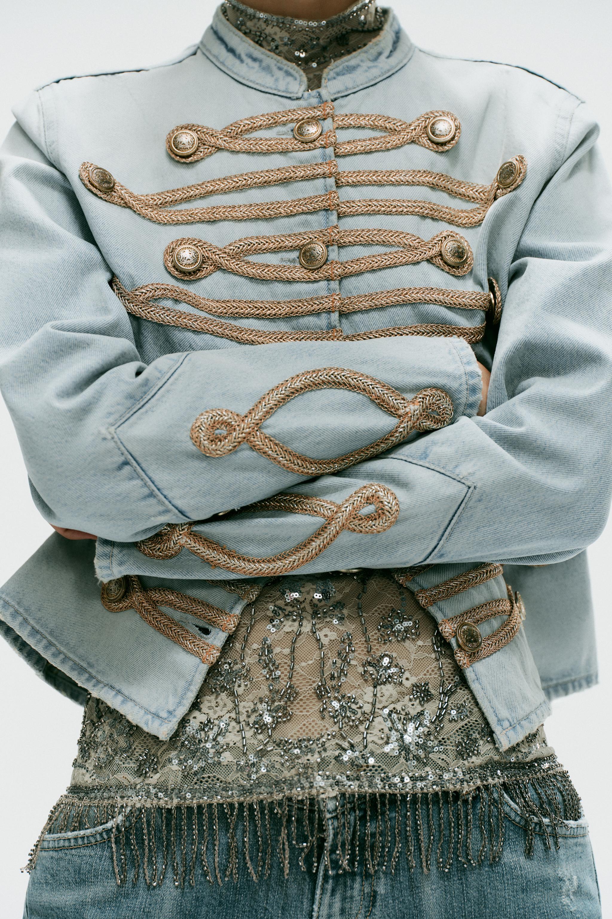 TRF DENIM BUTTON JACKET