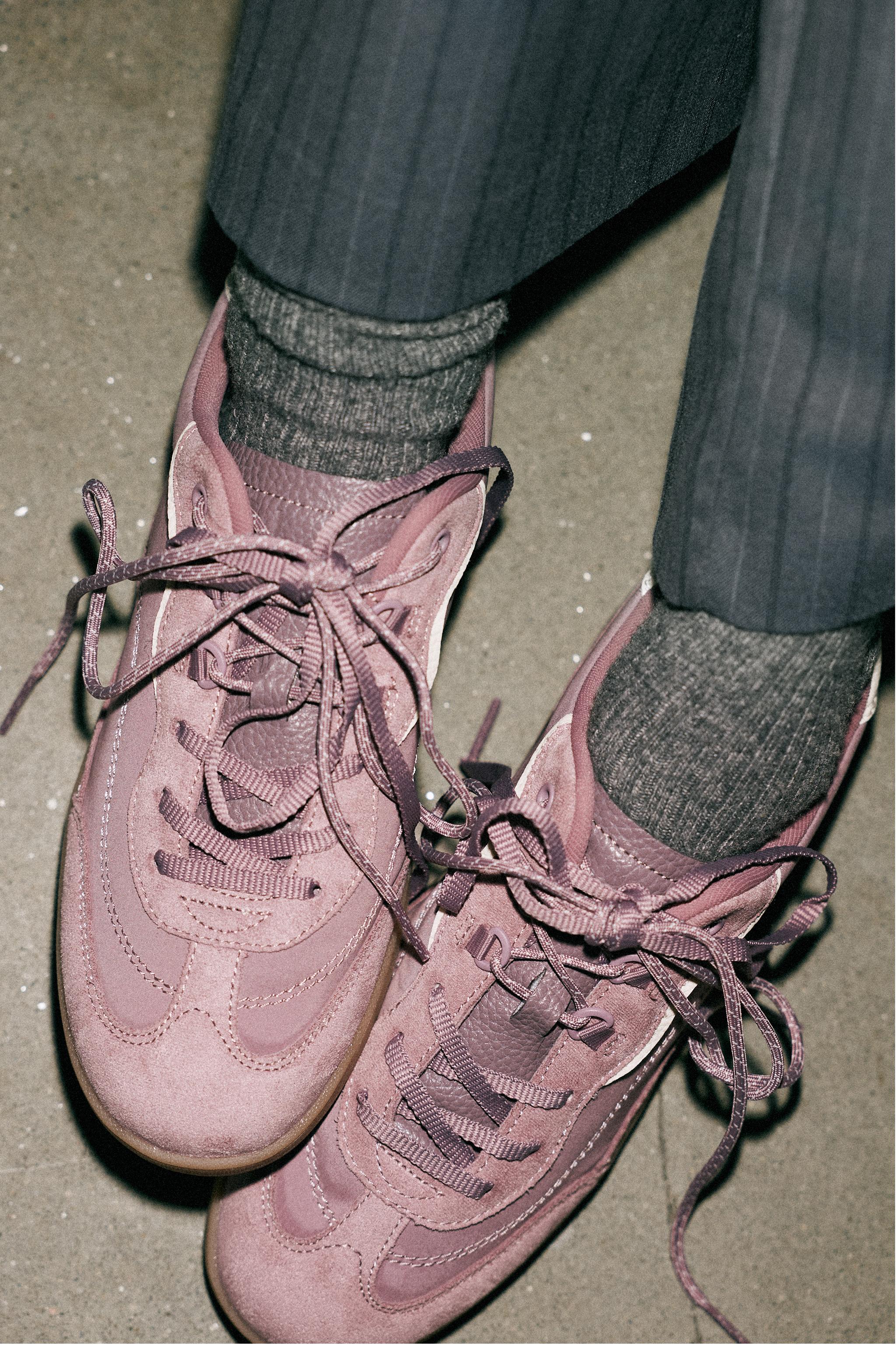COMBINATION SNEAKERS - Mauve | ZARA United States