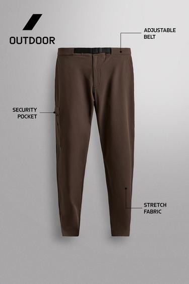 TECHNICAL CARGO TREKKING TROUSERS - Brown by Zara - Image 6