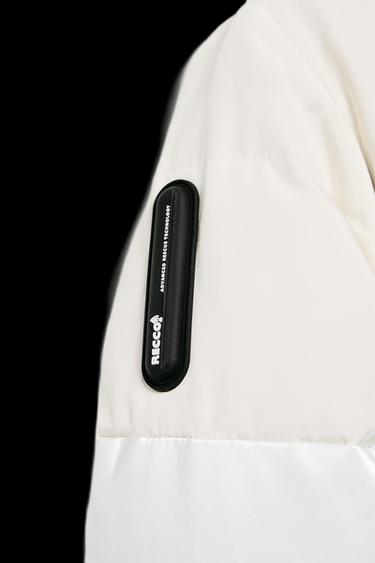 QUILTED COMBINED WATER-RESISTANT WINDPROOF RECCO® TECHNOLOGY SKI COLLECTION JUMPSUIT - Ecru by Zara