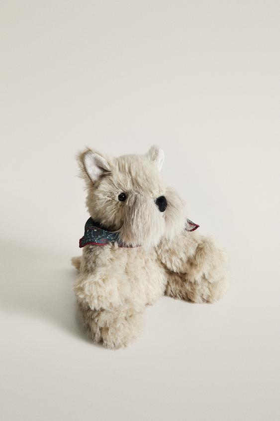 Zara MEDIUM CHRISTMAS DOG SOFT TOY - 灰色 - 圖片 0