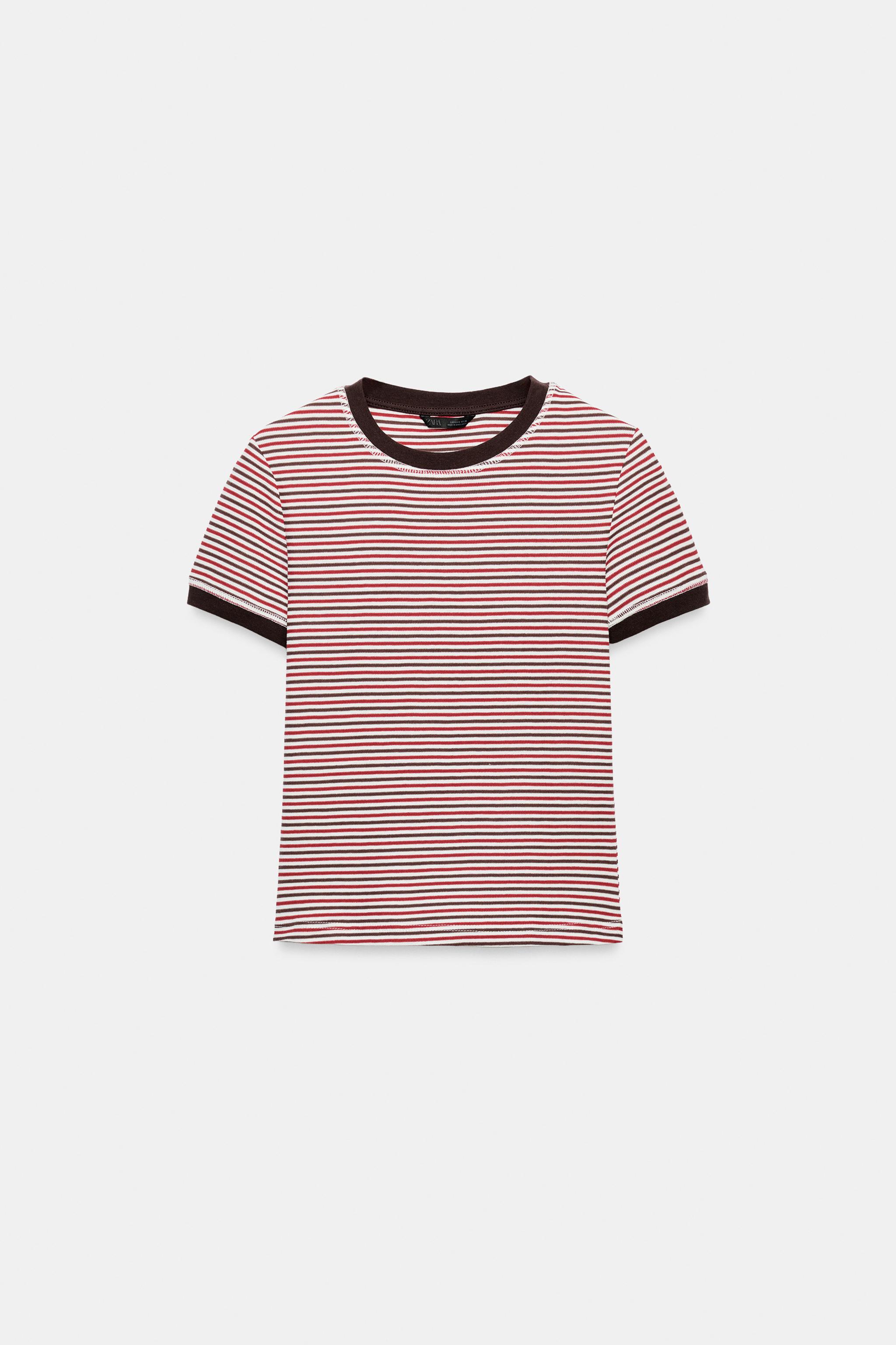 STRIPED SHORT SLEEVE T-SHIRT