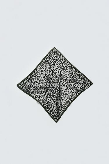 ANIMAL PRINT BANDANA - Leopard / Grey by Zara - Image 2