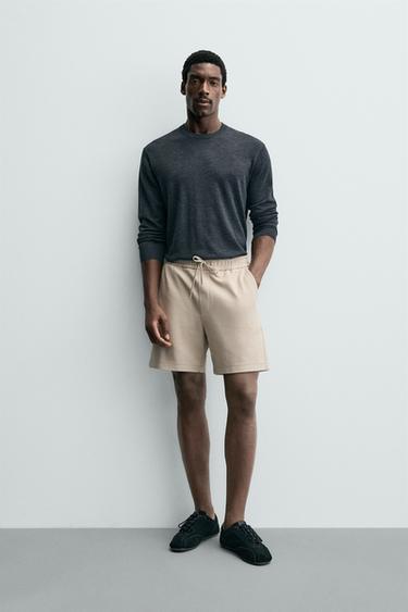 برمودا هيكلي مريح - بيج by Zara