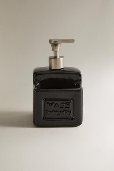 DISPENSADOR JABÓN DE TRASTES ALMACENAJE - Negro de Zara