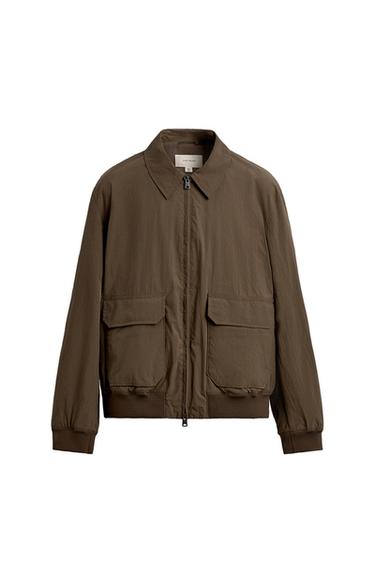 CAZADORA TÉCNICA REGULAR FIT - Marrón de Zara