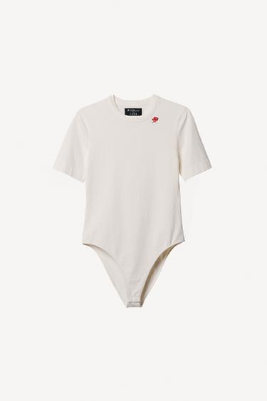 WILLY CHAVARRIA X ZARA 刺繍入りショートスリーブボディスーツオフホワイト0ZaraのWILLY CHAVARRIA X ZARA 刺繍入りショートスリーブボディスーツ - オフホワイト - 画像 0