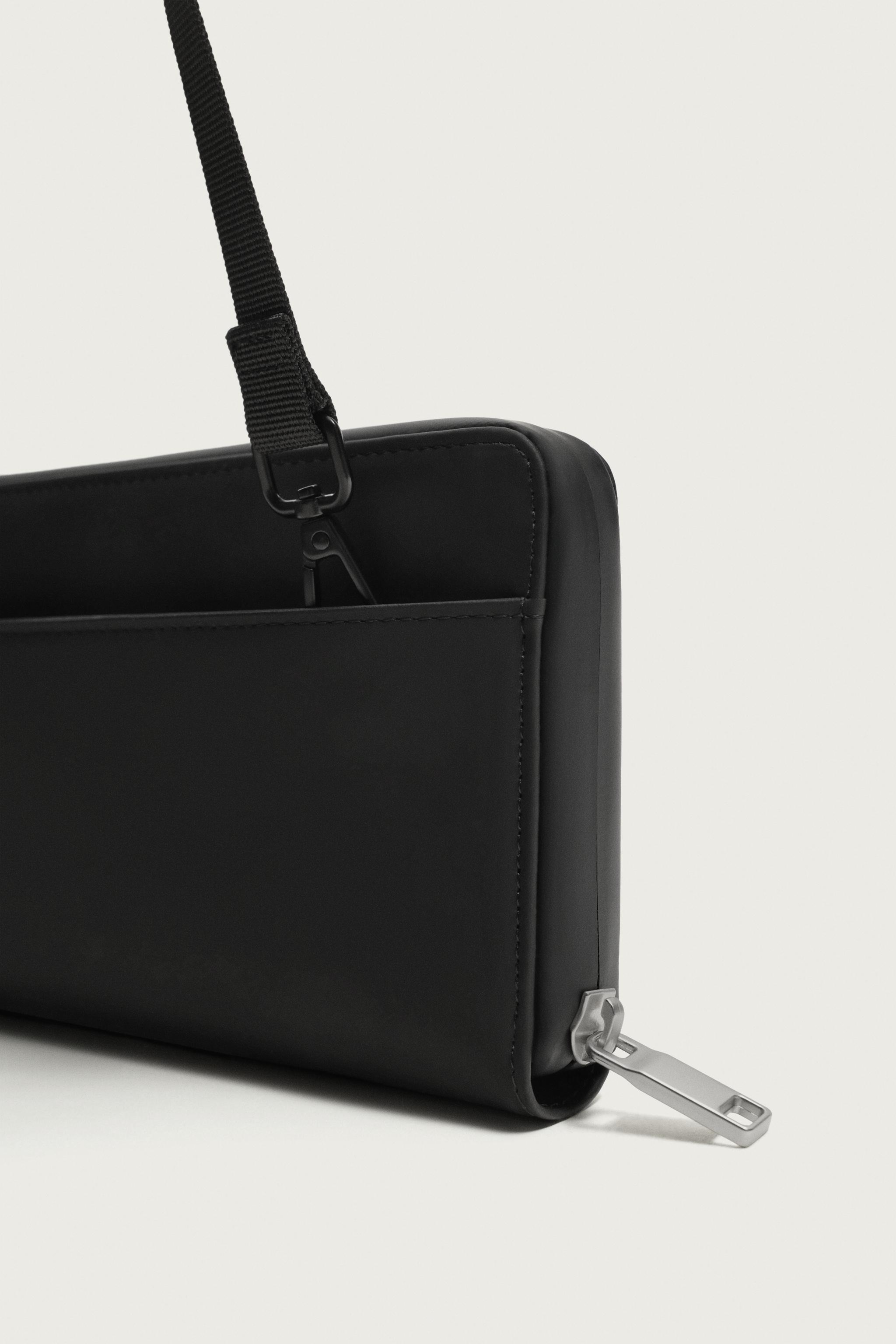 Мужские кошельки Zara RUBBERIZED XL WALLET — фото 4