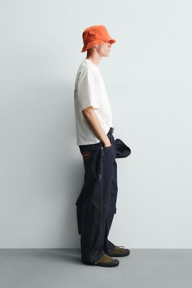 CONTRAST SLOGAN PRINT T-SHIRT - Oyster-white by Zara - Image 3