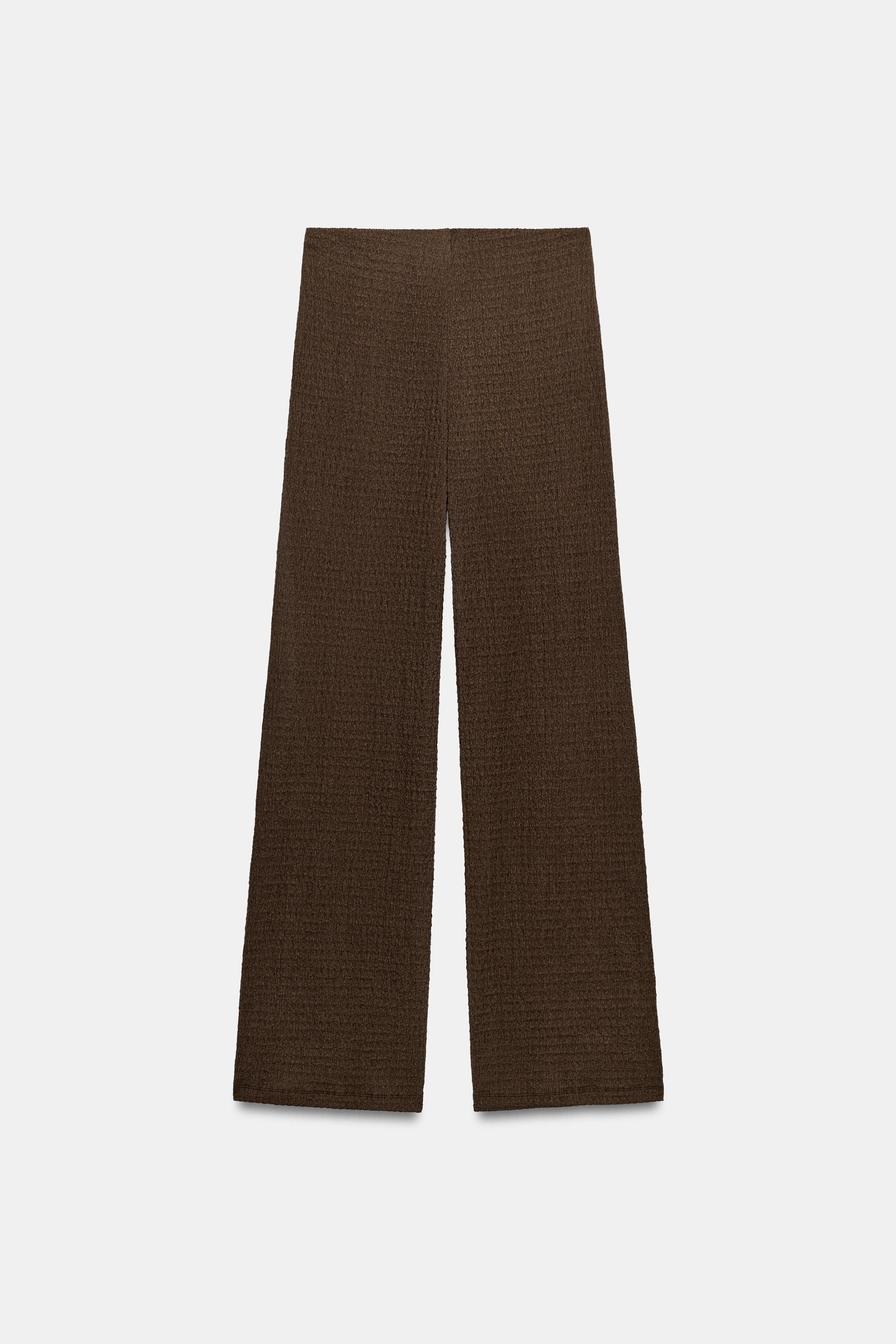 PANTALON DROIT TEXTURÉ