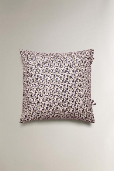TAIE D’OREILLER ENFANT COTON FLORAL - Bleu marine de Zara - Image 2