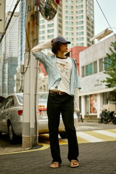 デニムパンツ (ブラック・黒) | メンズ | ZARA 日本