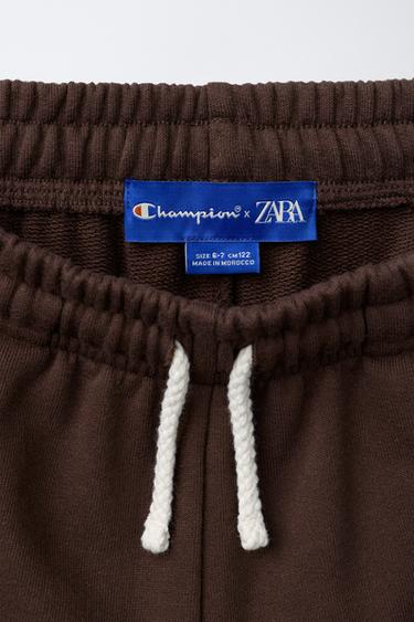 CHAMPION ® X ZARA STRAIGHT PLUSH TROUSERS - Brown by Zara - Image 3