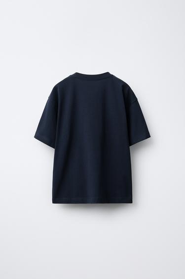 VARSITY T-SHIRT - Navy blue by Zara - Image 1