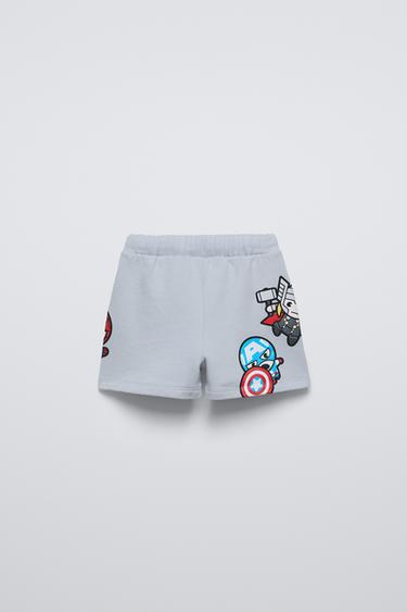 AVENGERS © MARVEL BERMUDA SHORTS - Blue grey by Zara - Image 1