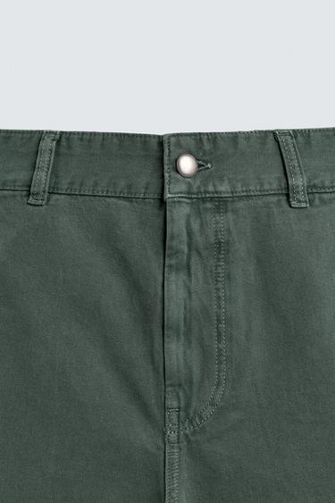 RELAXED FIT BERMUDA SHORTS - Sea green by Zara - Image 7