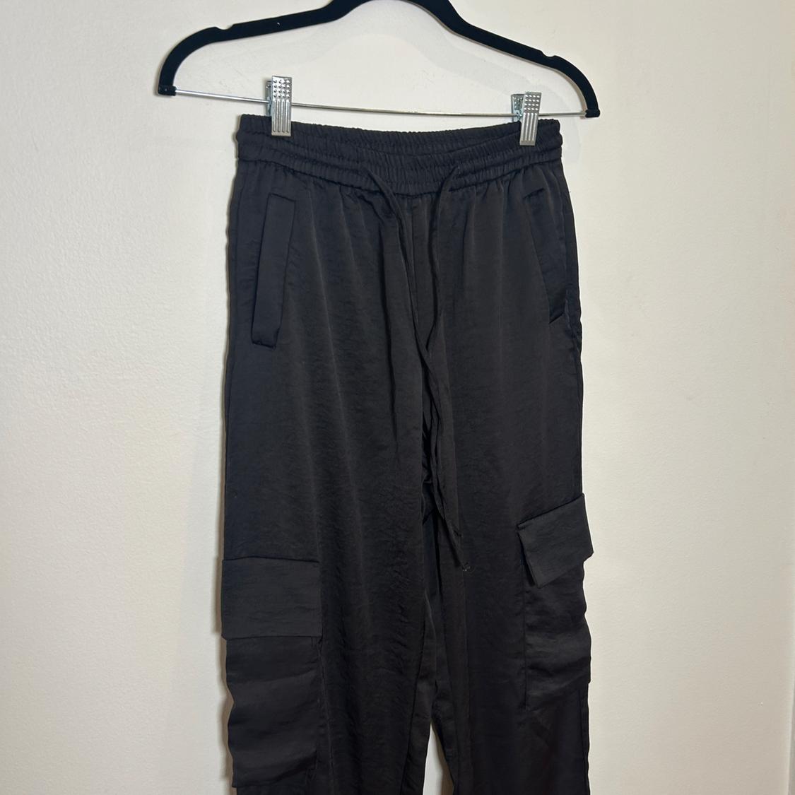 SATIN EFFECT CARGO PANTS - Image 2