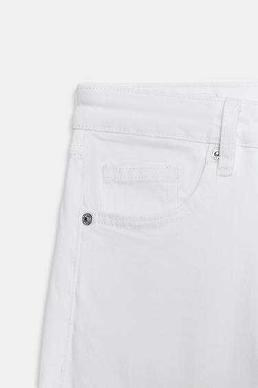 TRF CROPPED FLARE HIGH-WAIST JEANS - White by Zara - Image 9