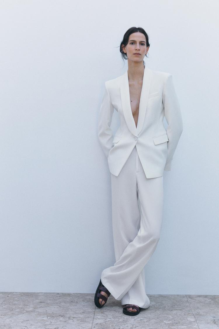 Pantalon Smoking Zara Mujer Zara España Trajes De Mujer En Zara