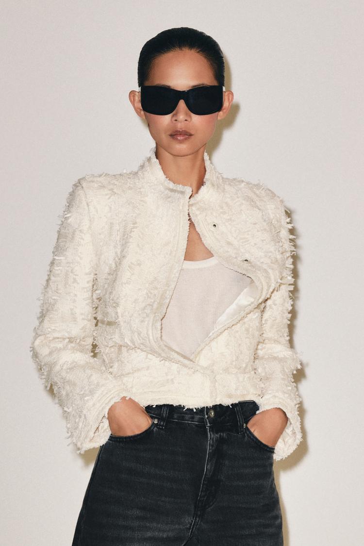 ZW COLLECTION STAND-UP COLLAR BLAZER