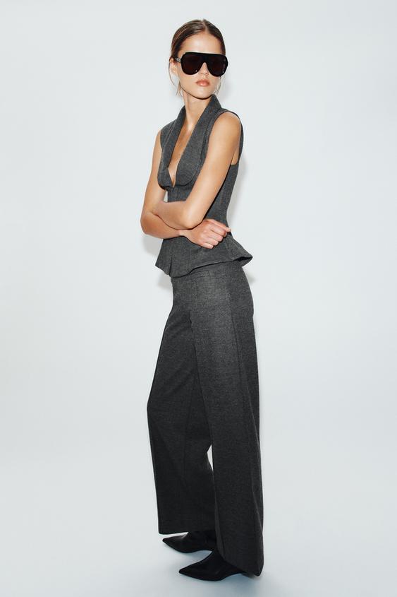 PANTALON PINCES - Gris moyen de Zara - Image 2