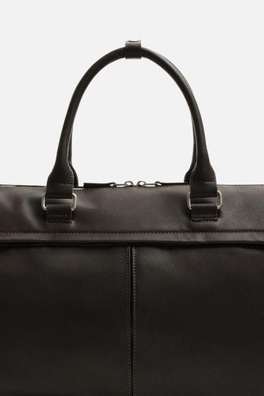 TEXTURED TRAVEL BAG - Brown by Zara - Image 4