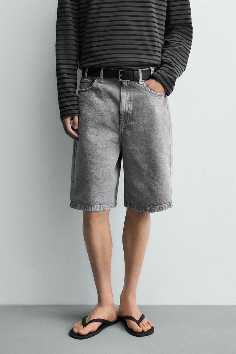 ZARA BAGGY FIT BERMUDA SHORTS