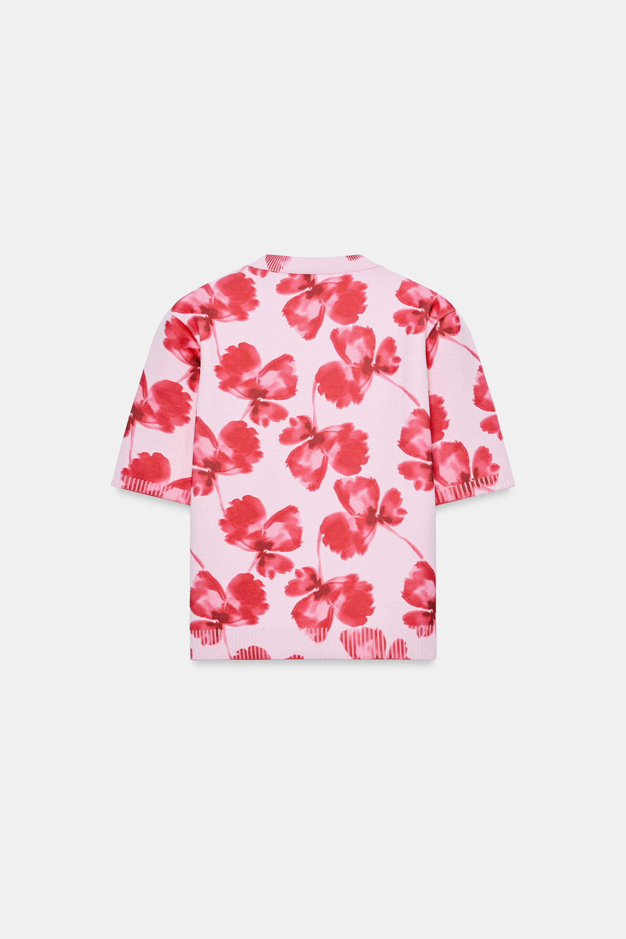FLORAL JACQUARD CARDIGAN