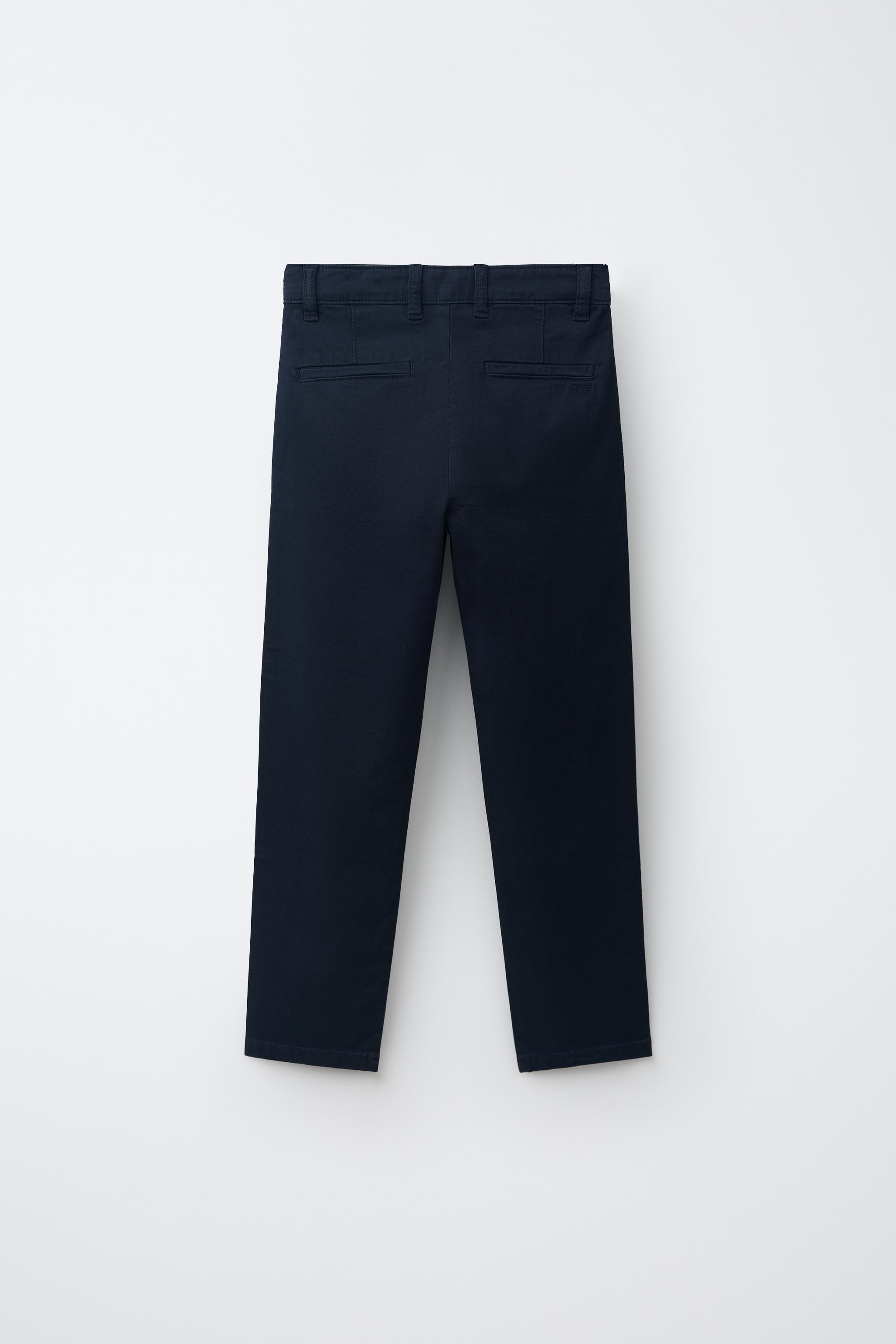 BASIC CHINO PANTS — Dark navy