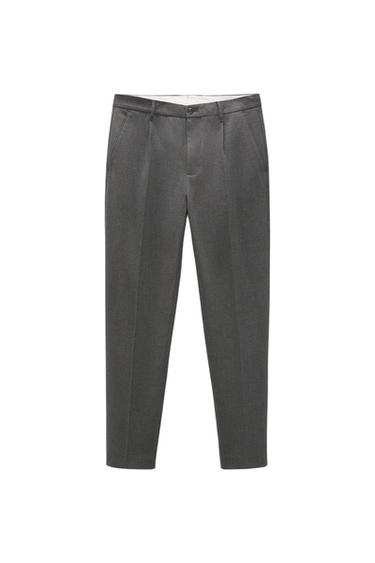 PLEATED SUIT TROUSERS