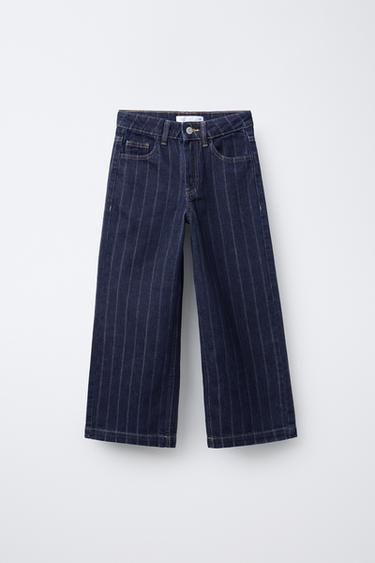 JEANS WIDE LEG RAYA DIPLOMÁTICA - Azul de Zara - Imagen 0