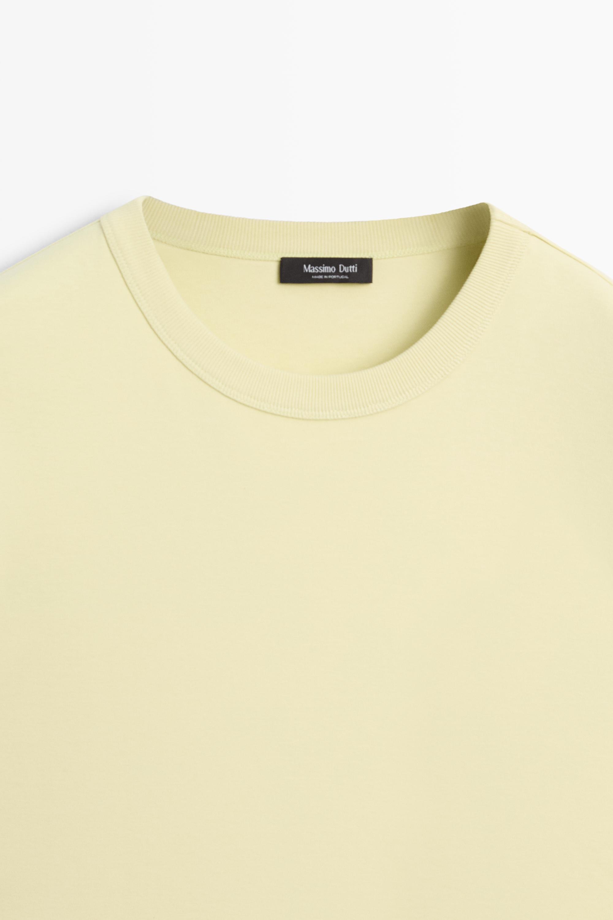 100% cotton short-sleeve T-shirt - Lime green | ZARA United States
