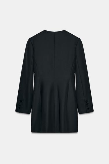 ROBE VESTE À BOUTONNAGE CROISÉ ZW COLLECTION - Noir de Zara - Image 5