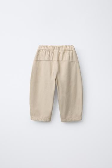 SOFT BALLOON TROUSERS - Light beige by Zara - Image 1