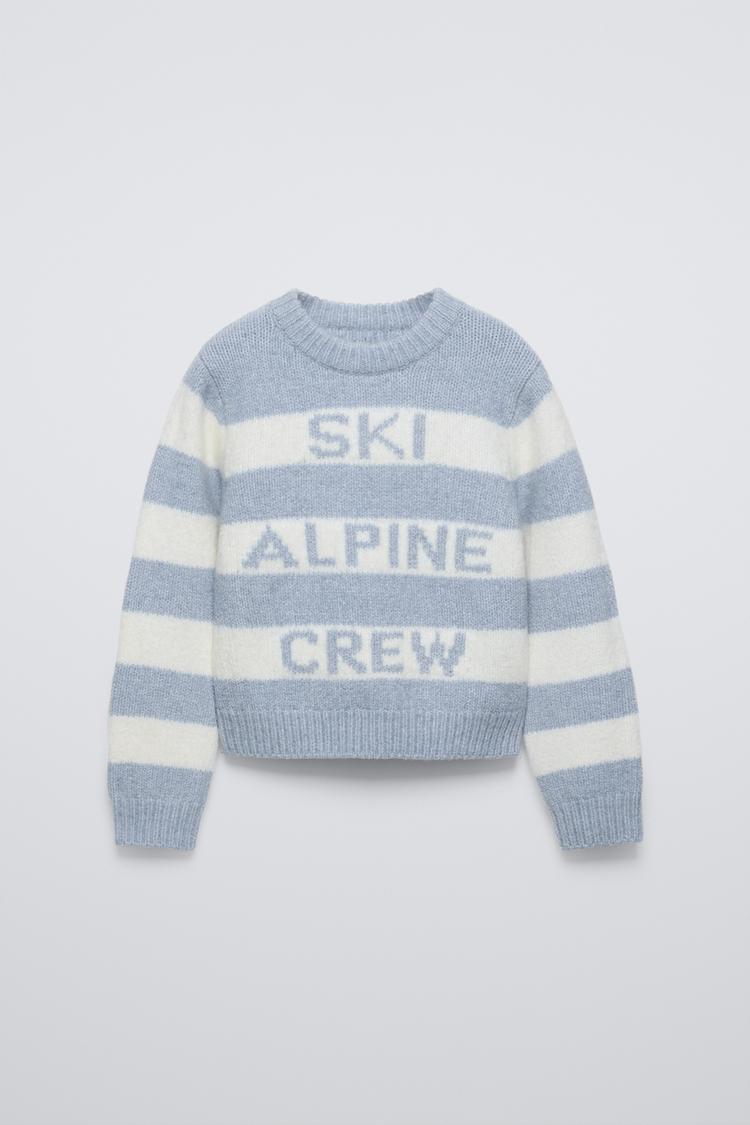 Striped Sweater Knit Collection -Powder Blue