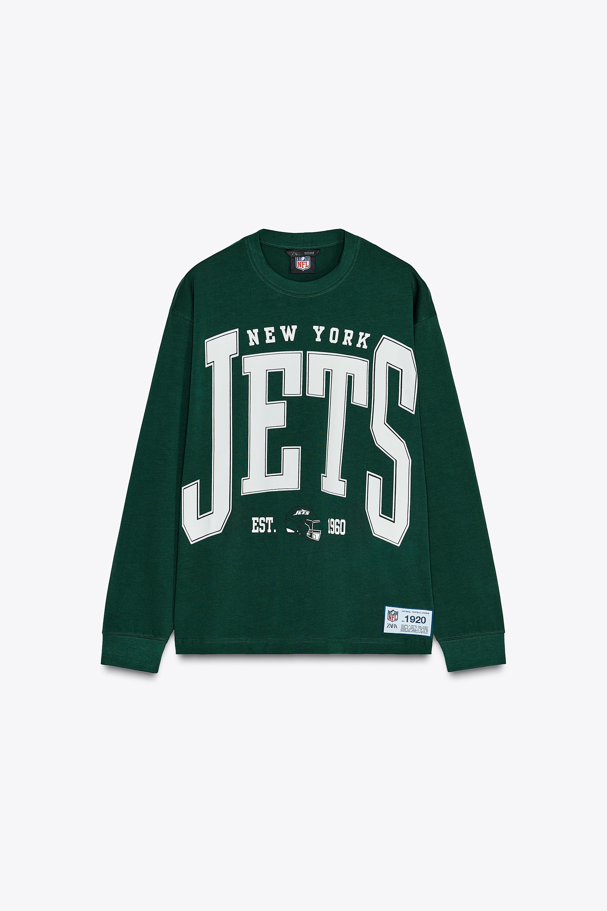 NFL JETS FLEECE T-SHIRT - GREEN | ZARA Canada