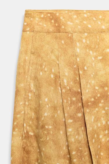 PANTALON IMPRIMÉ ZW COLLECTION - Ocre de Zara - Image 7