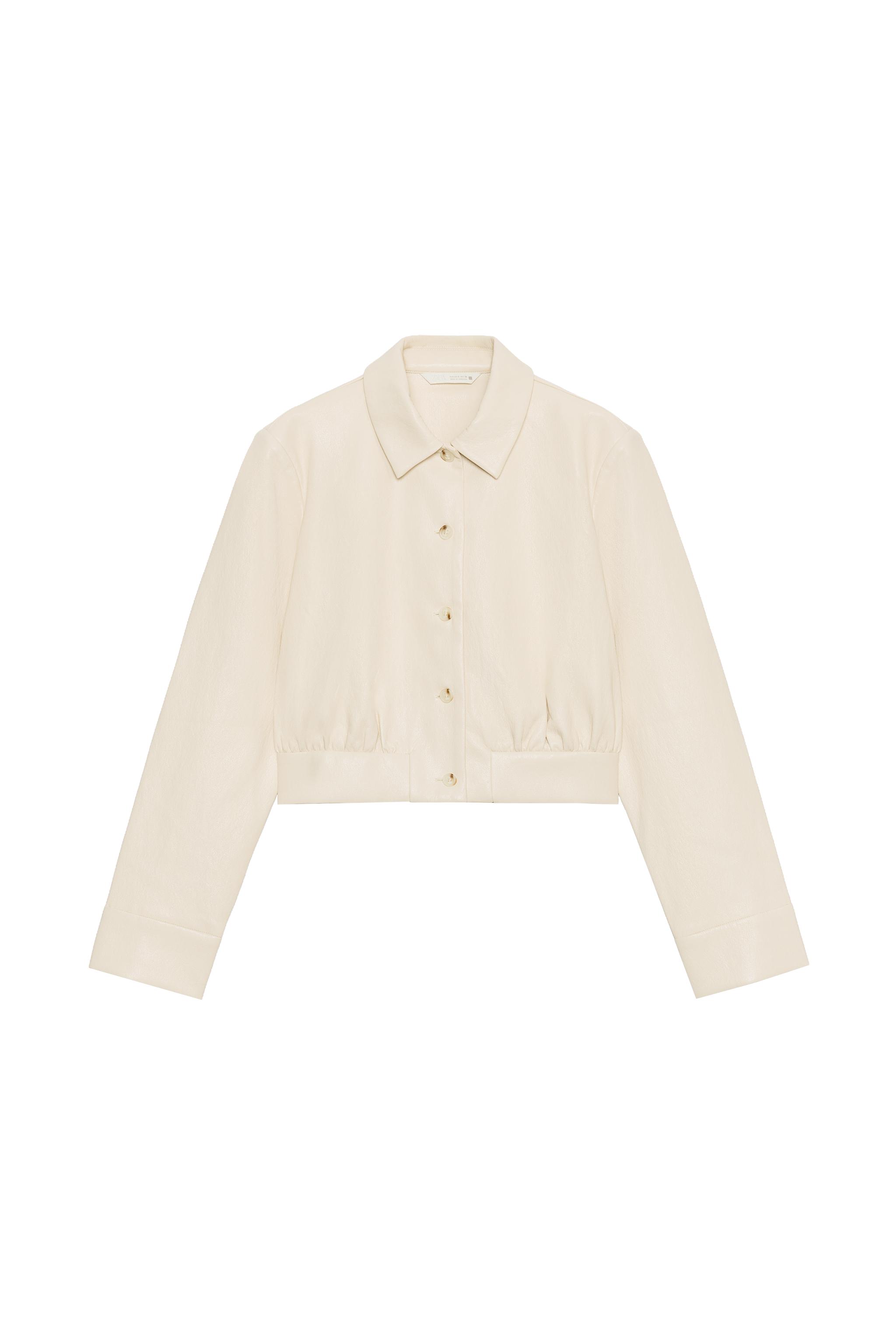 CAMISA CORTA EFECTO PIEL HOMBRERAS